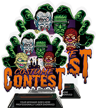 Halloween Costume Contest Colorix-T Acrylic Trophies
