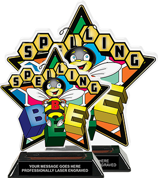 Spelling Bee Colorix-T Acrylic Trophies