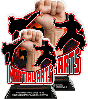 Martial Arts Colorix-T Acrylic Trophies