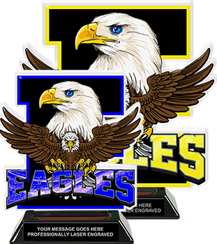 Eagles Mascot Colorix-T Acrylic Trophies
