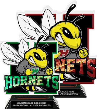 Hornets Mascot Colorix-T Acrylic Trophies