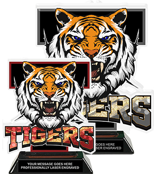 Tigers Mascot Colorix-T Acrylic Trophies