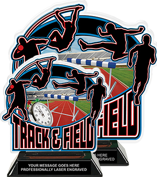 Track & Field Male Colorix-T Acrylic Trophies