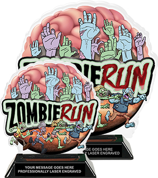 Zombie Run Colorix-T Acrylic Trophies