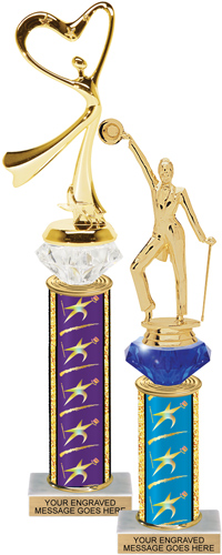 FREE LUXURY ENGRAVING Glitterball Award - Dancing Trophies DANCE TROPHY 