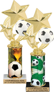 Soccer Shooting Star Spinning Trophies