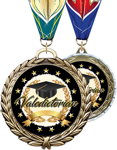Valedictorian / Salutatorian Diecast Insert Medals