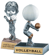 Volleyball Bobblehead Resin Trophies