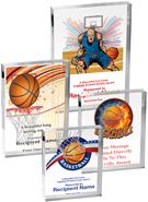Basketball Vibrix Acrylic Awards [3/4 inch thick]