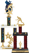 Wrestling Two-Post Trophies