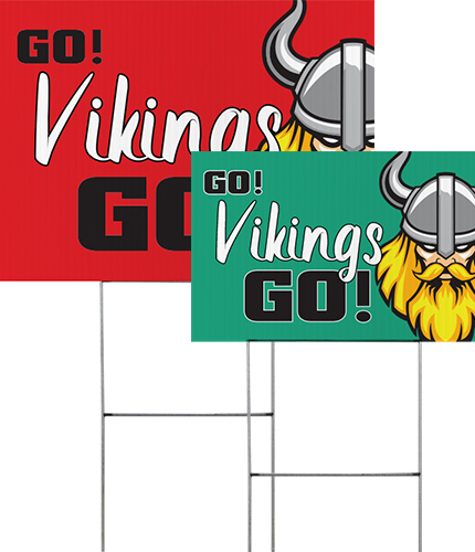 Viking Mascot Yard Signs