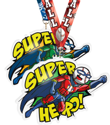 Exclusive Super Hero Colorix-M Acrylic Medals- 5-Inch