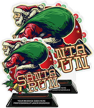 Santa Run Colorix-T Acrylic Trophies