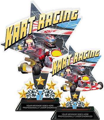 Karting Shattered Star Colorix Acrylic Trophies