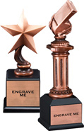 Bronze Electroplated Resin Trophies
