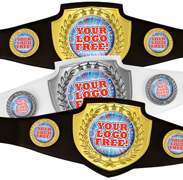 52 inch Champion Shield Award Belts - Custom