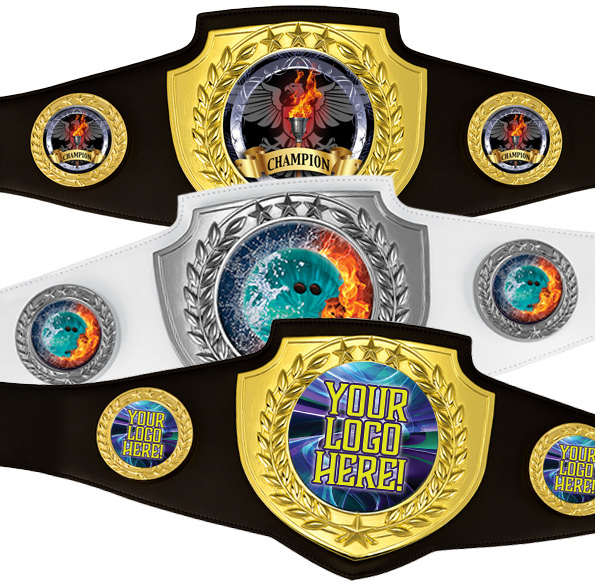 52 inch Champion Shield Award Belts - Stock or Custom