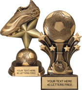 Antique Gold Soccer Resin Trophies