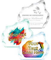 Iceberg Acrylic Awards - Engraved or Color