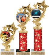 4 Star Color Insert Trophies