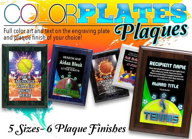 ColorPlate Plaques - Stock or Custom