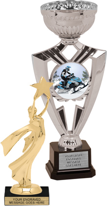 HOCKEY TROPHY SIZE 12.75 CM  FREE ENGRAVING A1439AS  RESIN CONSTRUCTION 