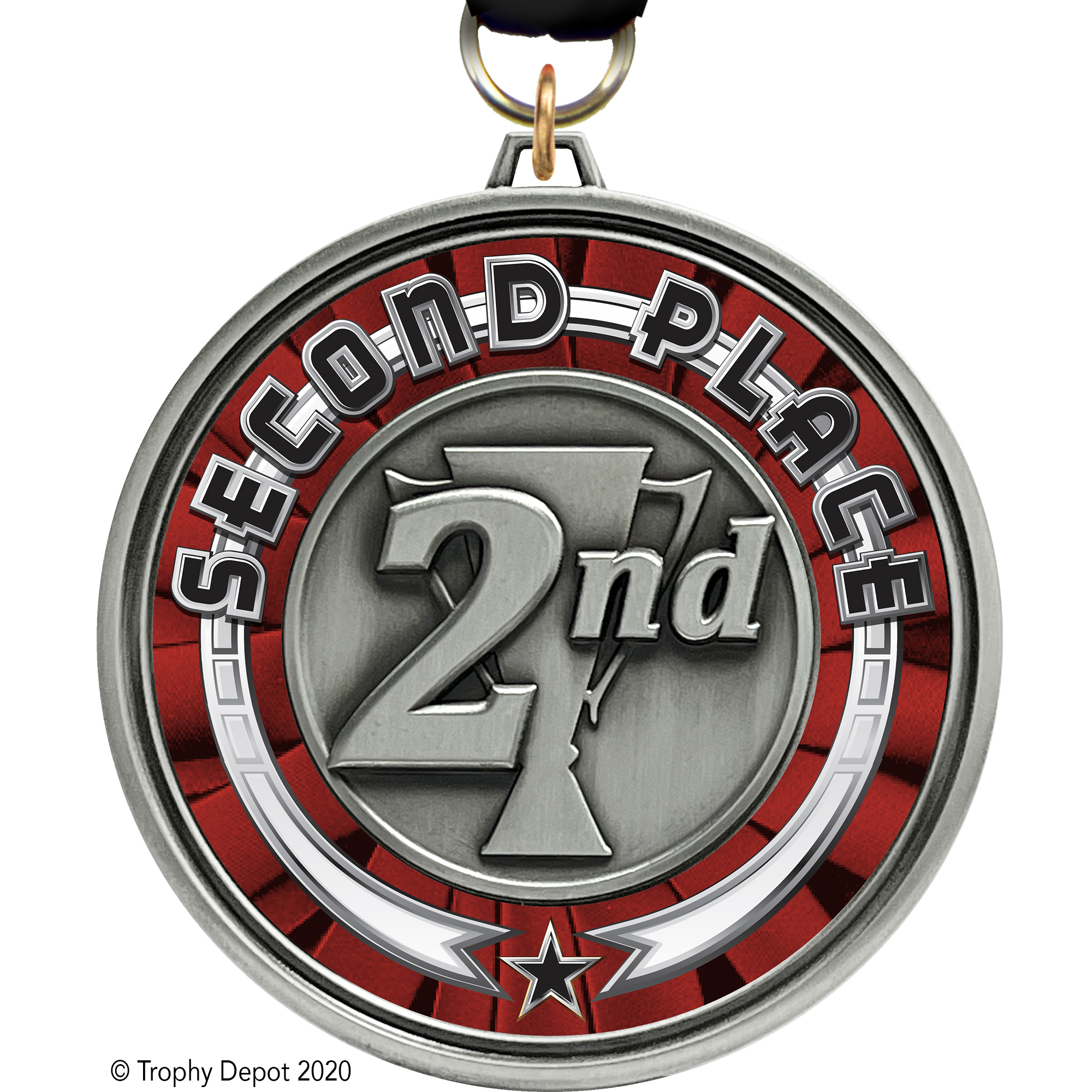 3 inch Eclipse Insert Medal - 2nd Place