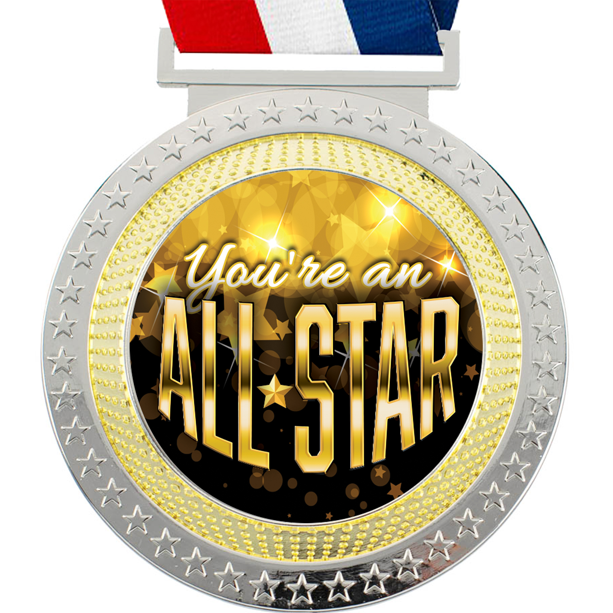 3.25 inch Dual Plated Diecast Insert Medal