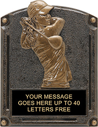 Golf Female Legends of Fame Resin Trophy