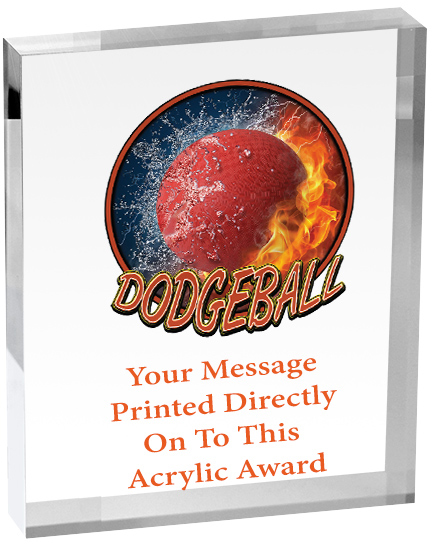 Dodgeball Vibrix Acrylic Award