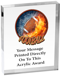 Football Vibrix Acrylic Award