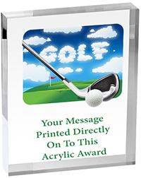 Golf Vibrix Acrylic Award