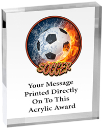 Soccer Vibrix Acrylic Award