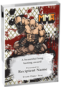 Mixed Martial Arts Vibrix Acrylic Award