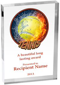 Tennis Vibrix Acrylic Award