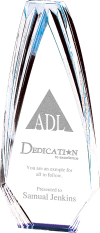 Acrylic Diamond Obelisk Award