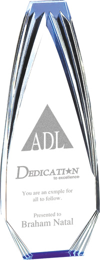 Acrylic Diamond Obelisk Award