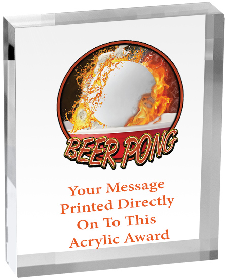 Beer Pong Vibrix Acrylic Award