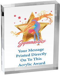 Gymnastics Vibrix Acrylic Award