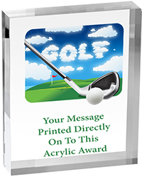 Golf Vibrix Acrylic Award