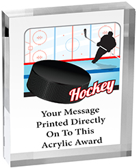 Hockey Vibrix Acrylic Award