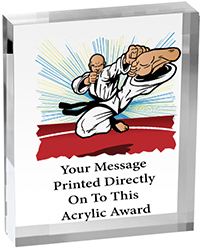 Martial Arts Vibrix Acrylic Award