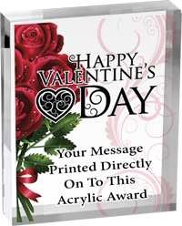 Valentine's Day Vibrix Acrylic Award