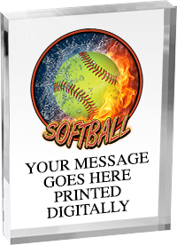 Softball Vibrix Acrylic Award