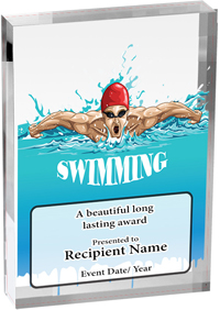 Swimming Vibrix Acrylic Award