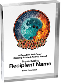 Bowling Vibrix Acrylic Award
