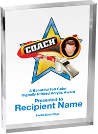 Coach Vibrix Acrylic Award