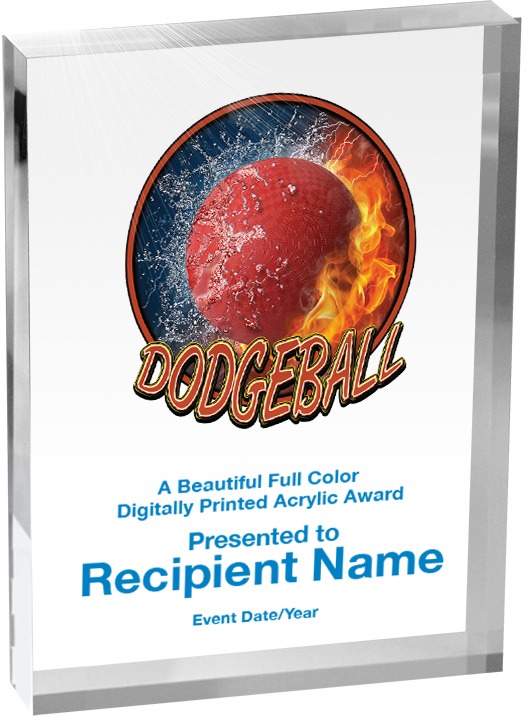 Dodgeball Vibrix Acrylic Award