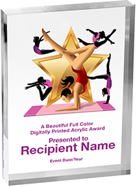 Gymnastics Vibrix Acrylic Award