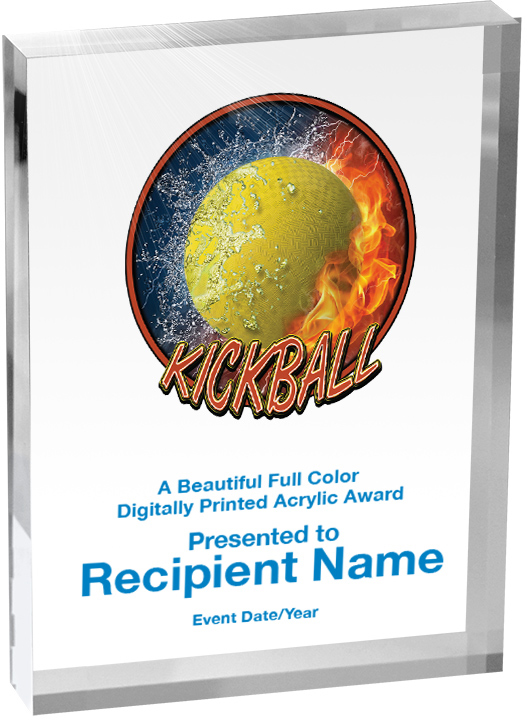Kickball Vibrix Acrylic Award